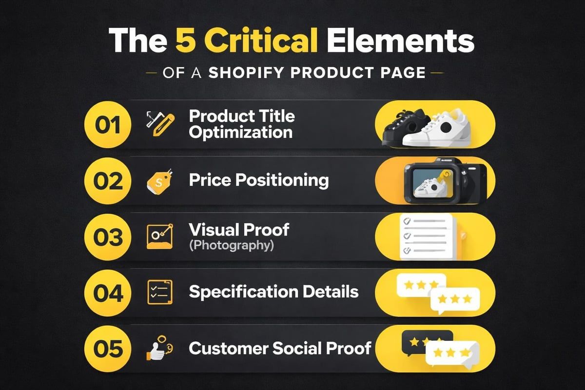 Product page conversion elements