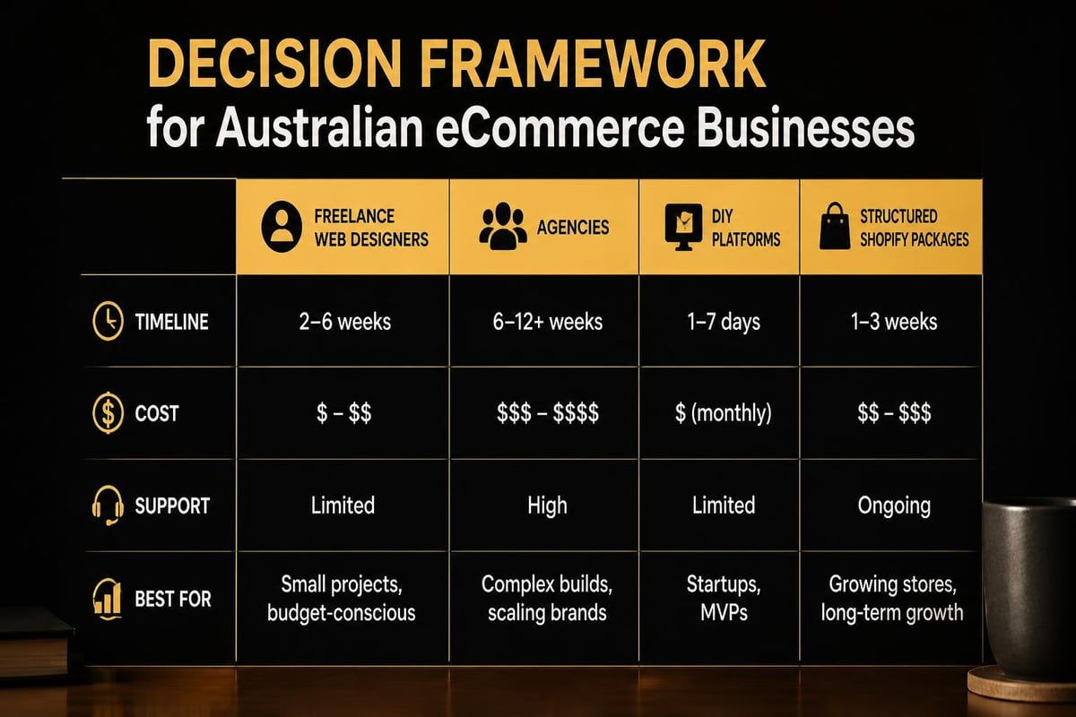 ECommerce development approach comparison