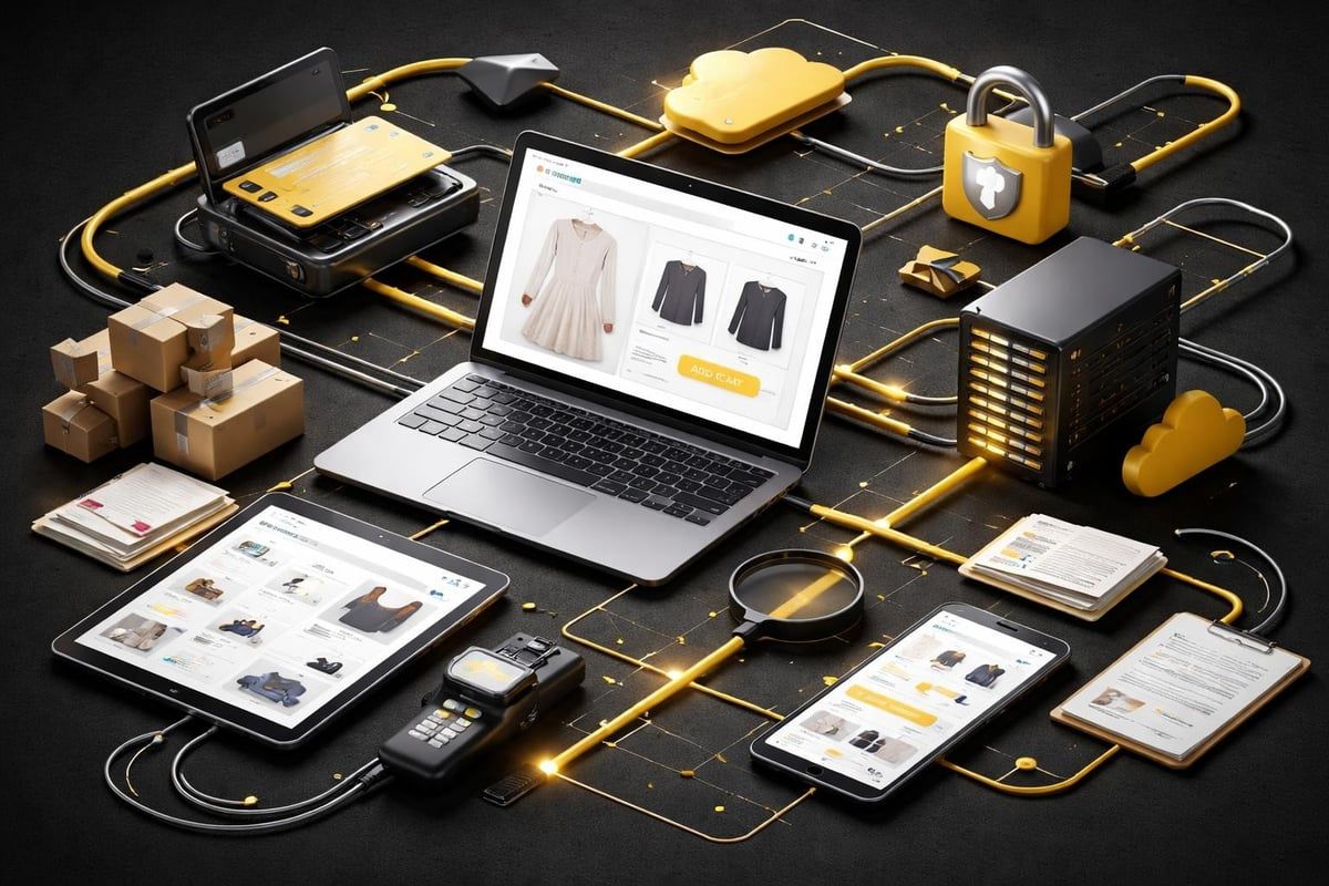 Website ecommerce development technical components