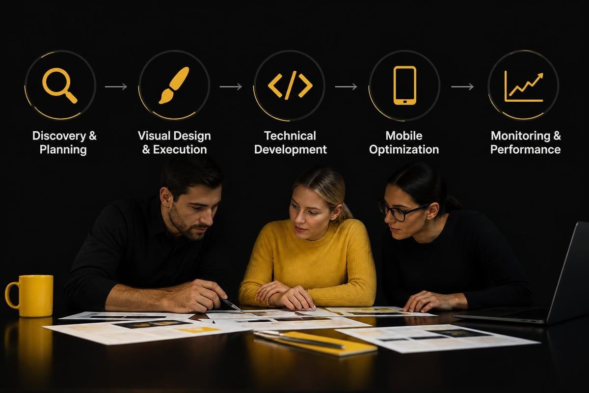 Core components of professional website design services