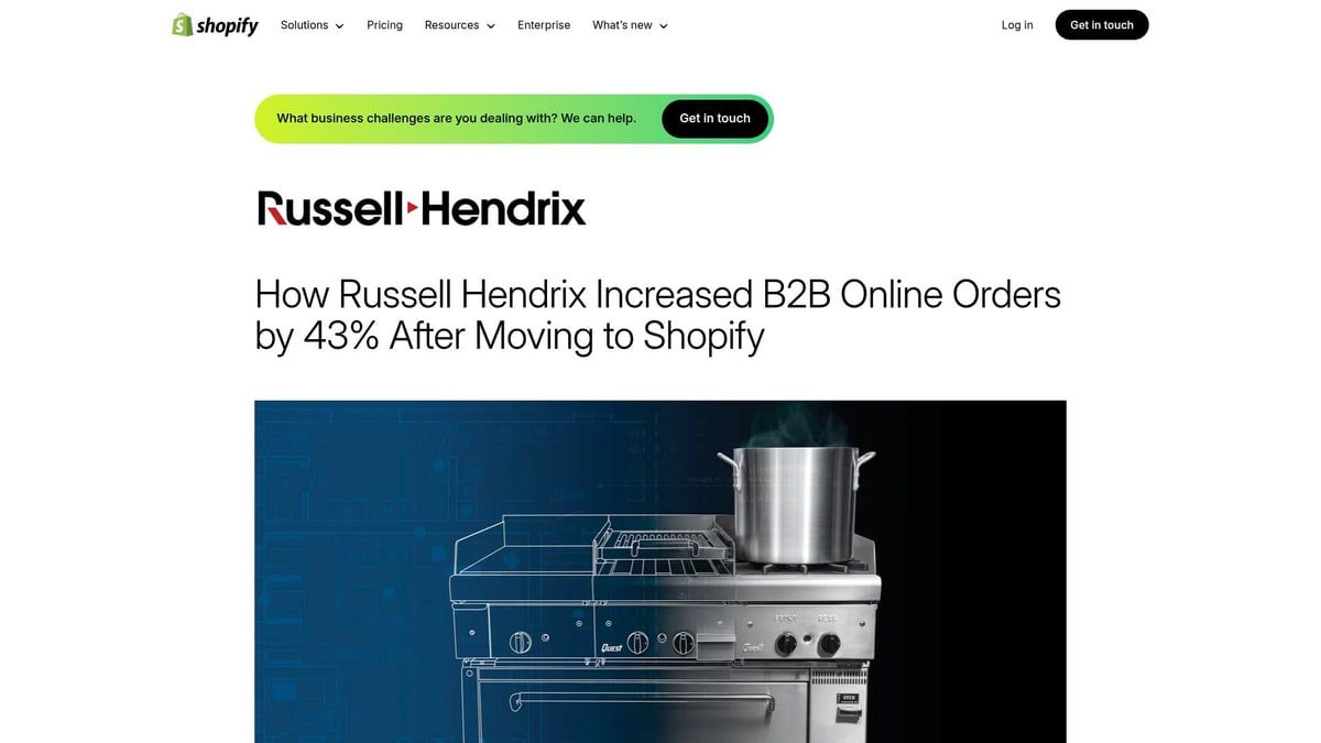 7 Inspiring Shopify Case Studies to Boost Your Store in 2026 - Russell Hendrix: Scaling B2B Ecommerce with Shopify