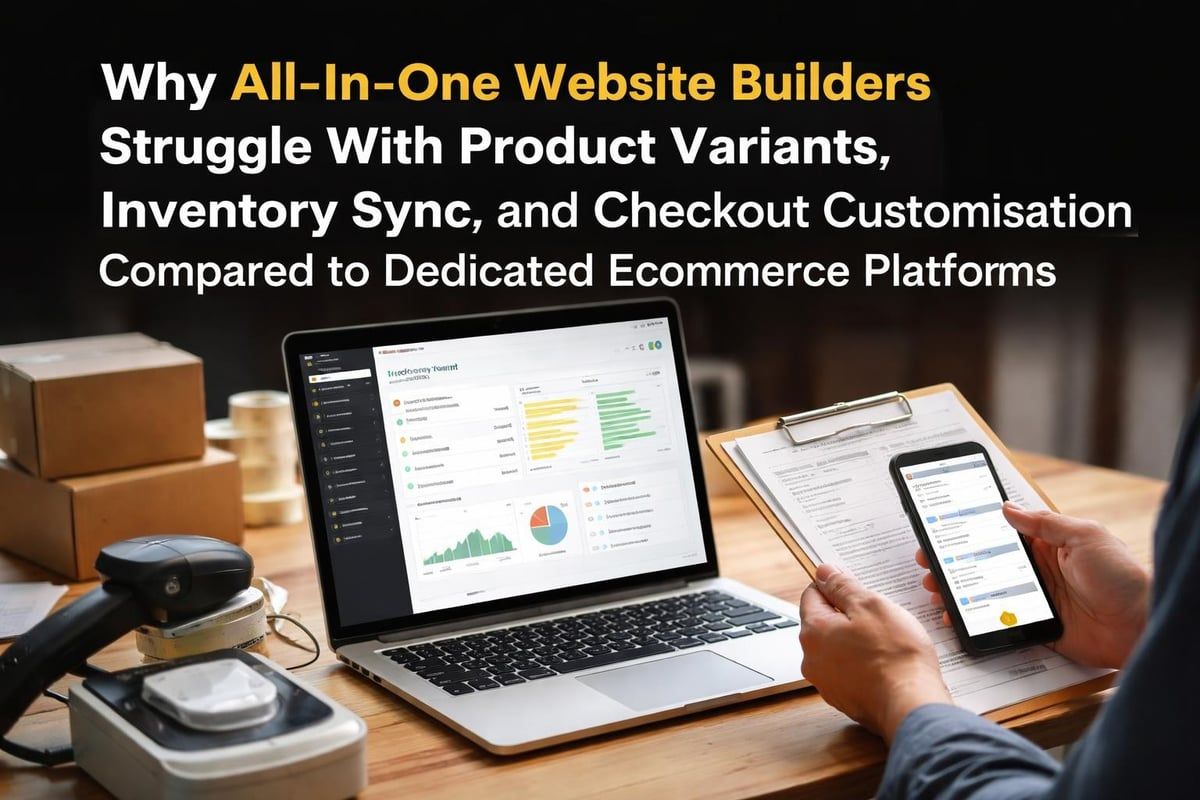 Generic website builder limitations for ecommerce