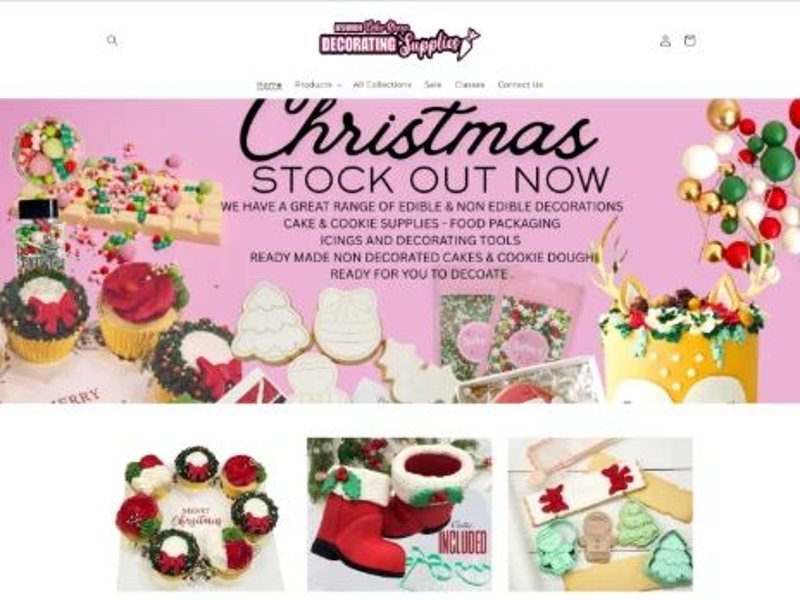 Ipswich Cake Room home page before the retheme