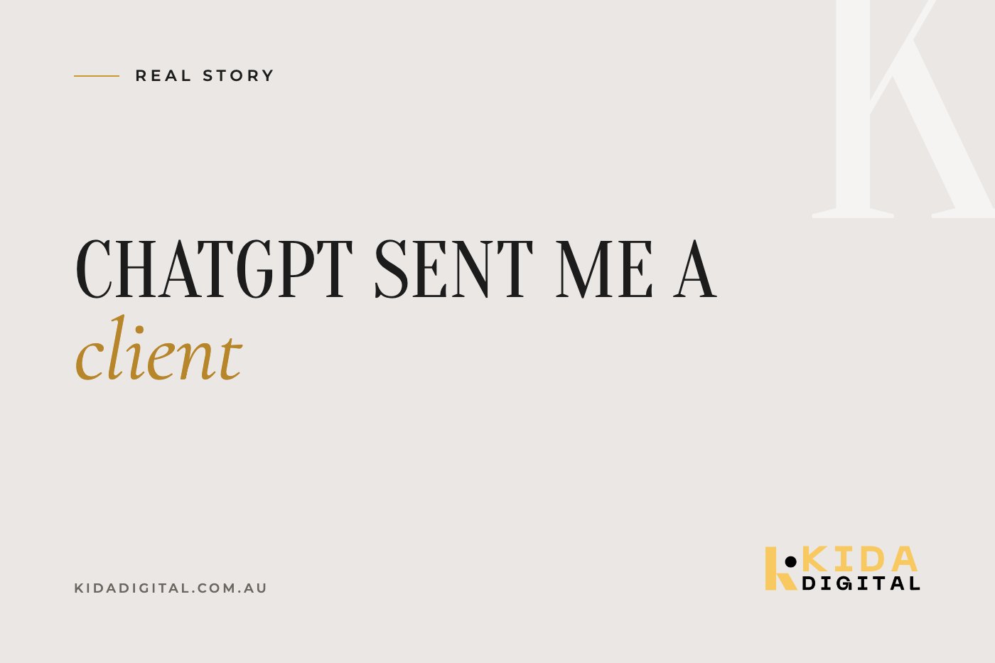 ChatGPT Recommended My Studio to a Stranger 3,000km Away. Here’s What Made It Happen.