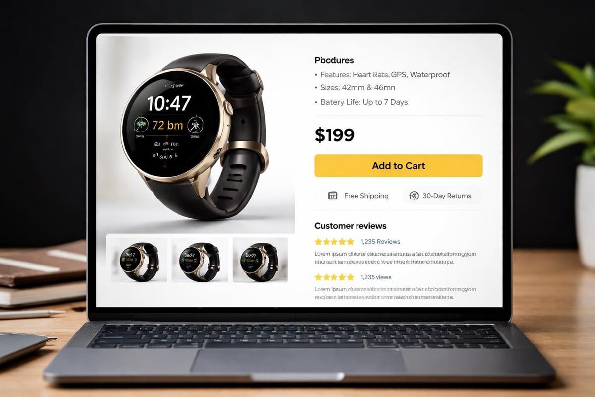 Product page conversion elements