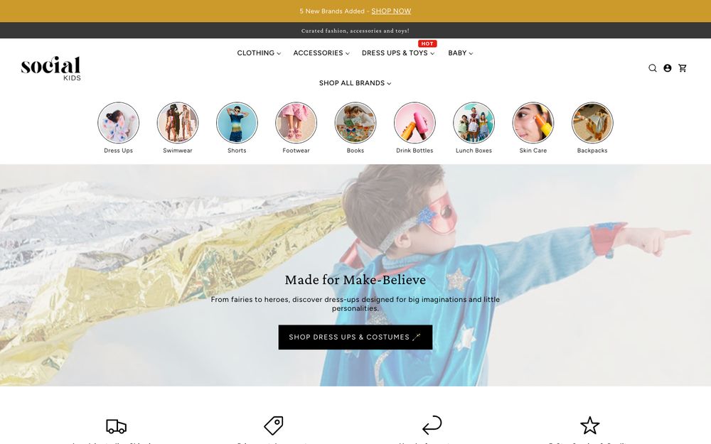 Social Kids homepage
